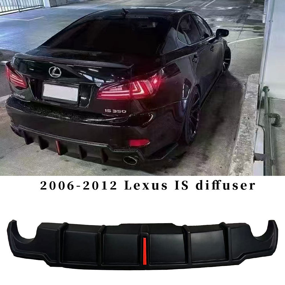 Lexus IS250 IS300 IS350 2006-2012 rear bumper diffuser