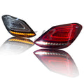 Mercedes Benz C Class W205 red and smoked LED tail lights