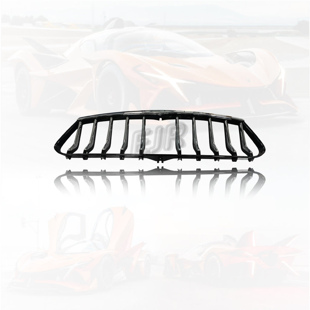 Maserati Ghibli black front center grille front view