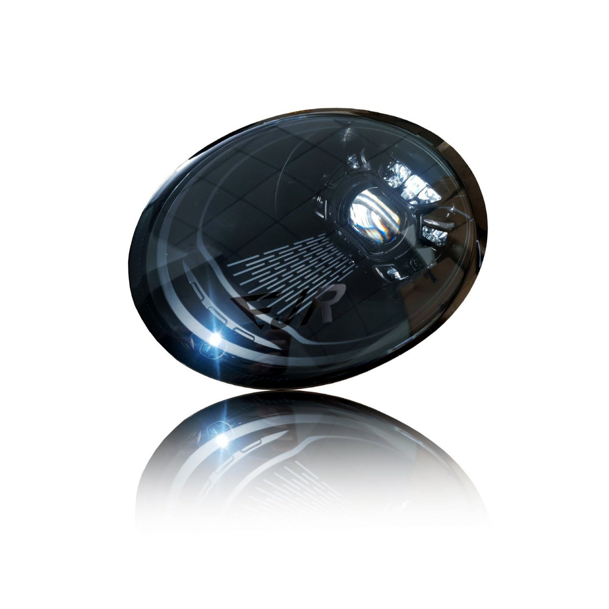 Porsche 997.1 LED matrix style headlight pair front view