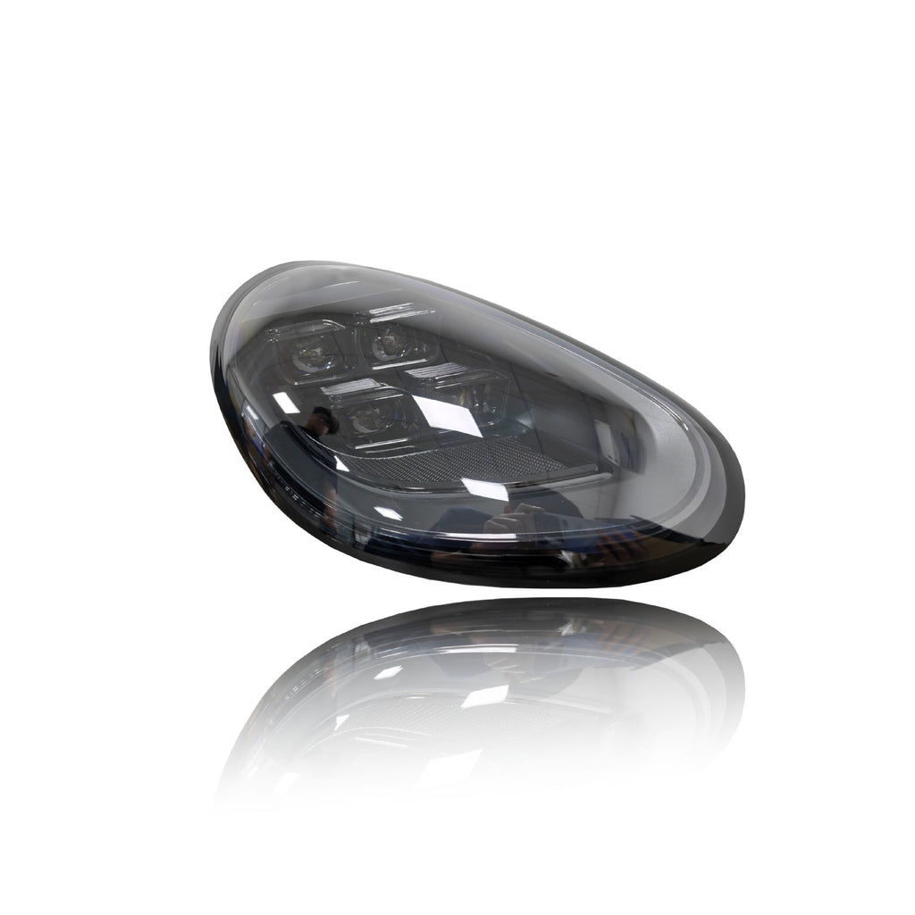 Porsche 987.2 matrix style LED headlight assembly detail
