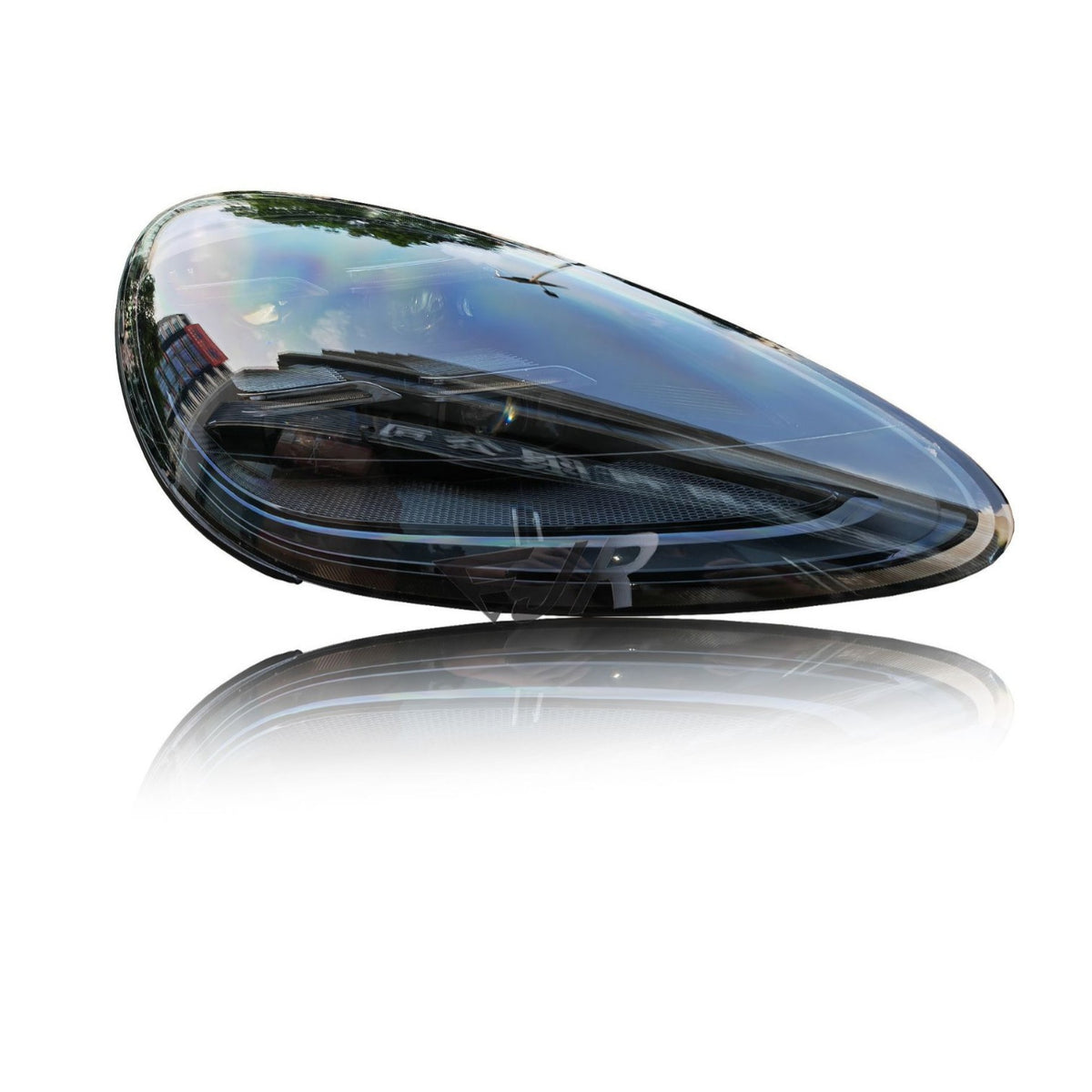 Porsche Cayenne 958.1 dark housing 2024-style LED headlights