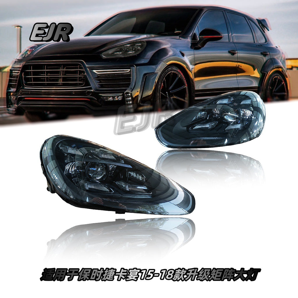 Porsche Cayenne 958.2 LED headlight housing detail