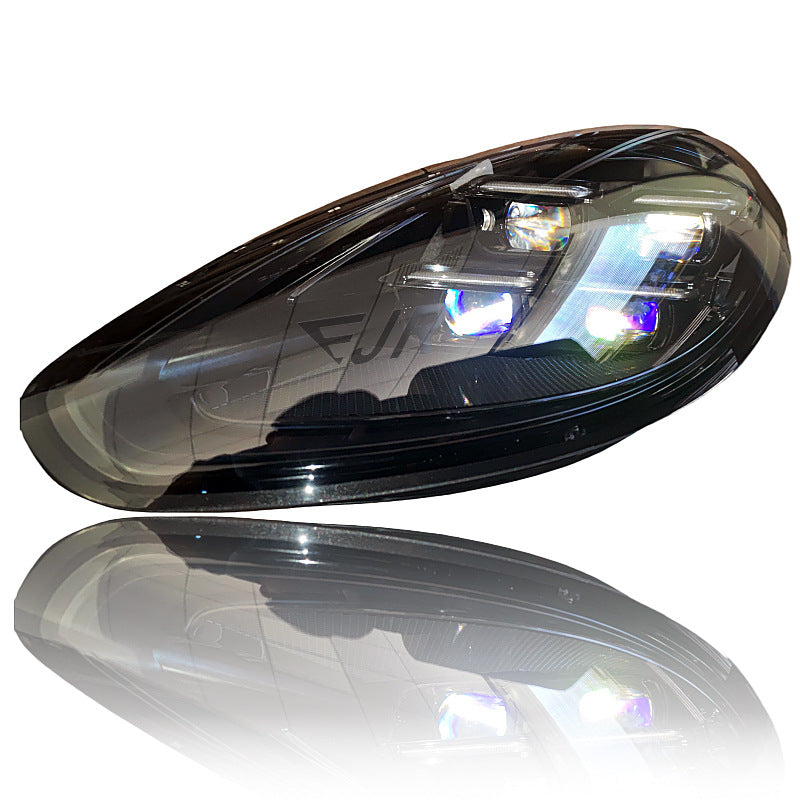 Porsche Panamera 2014-2016 LED headlight conversion detail