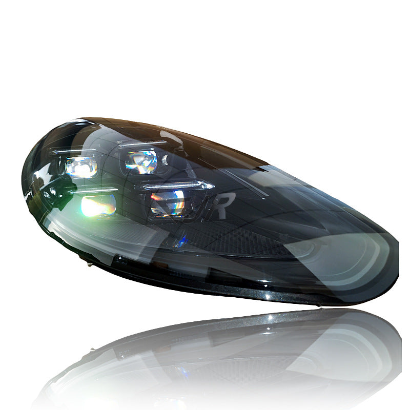 Porsche Panamera 970.2 dark housing LED headlight pair