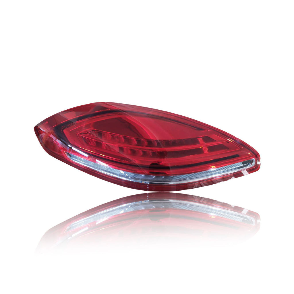 Porsche Panamera 970.2 red LED rear lamp angled view