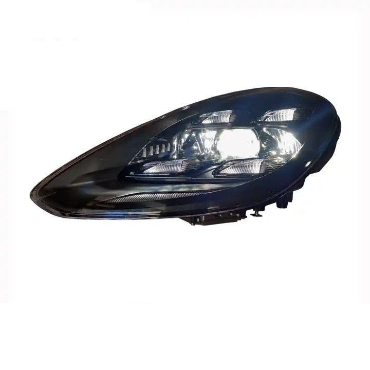 Porsche Panamera 970.2 2022-style LED headlight angled view
