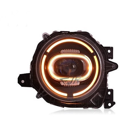 Suzuki Jimny LED headlight with amber turn signal illuminated