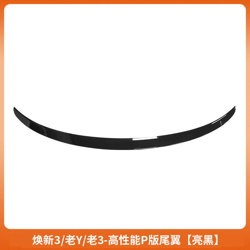 Tesla rear spoiler gloss black finish