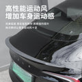 Installed Tesla rear performance spoiler for a sportier OEM-plus profile